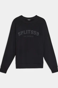 Andie Oversized Fleece Varsity Graphic Sweatshirt