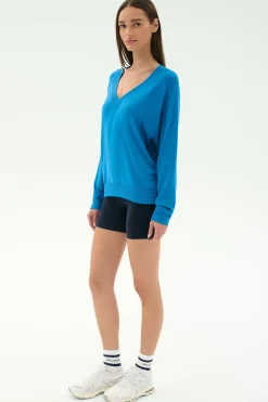 Bennie Fleece V Neck Sweatshirt