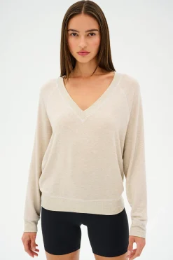 Bennie Fleece V Neck Sweatshirt