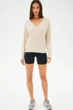 Bennie Fleece V Neck Sweatshirt