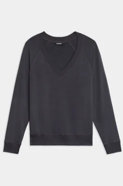 Bennie Fleece V Neck Sweatshirt
