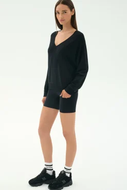 Bennie Fleece V Neck Sweatshirt