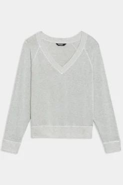 Bennie Fleece V Neck Sweatshirt