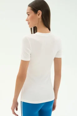 Louise Rib Short Sleeve