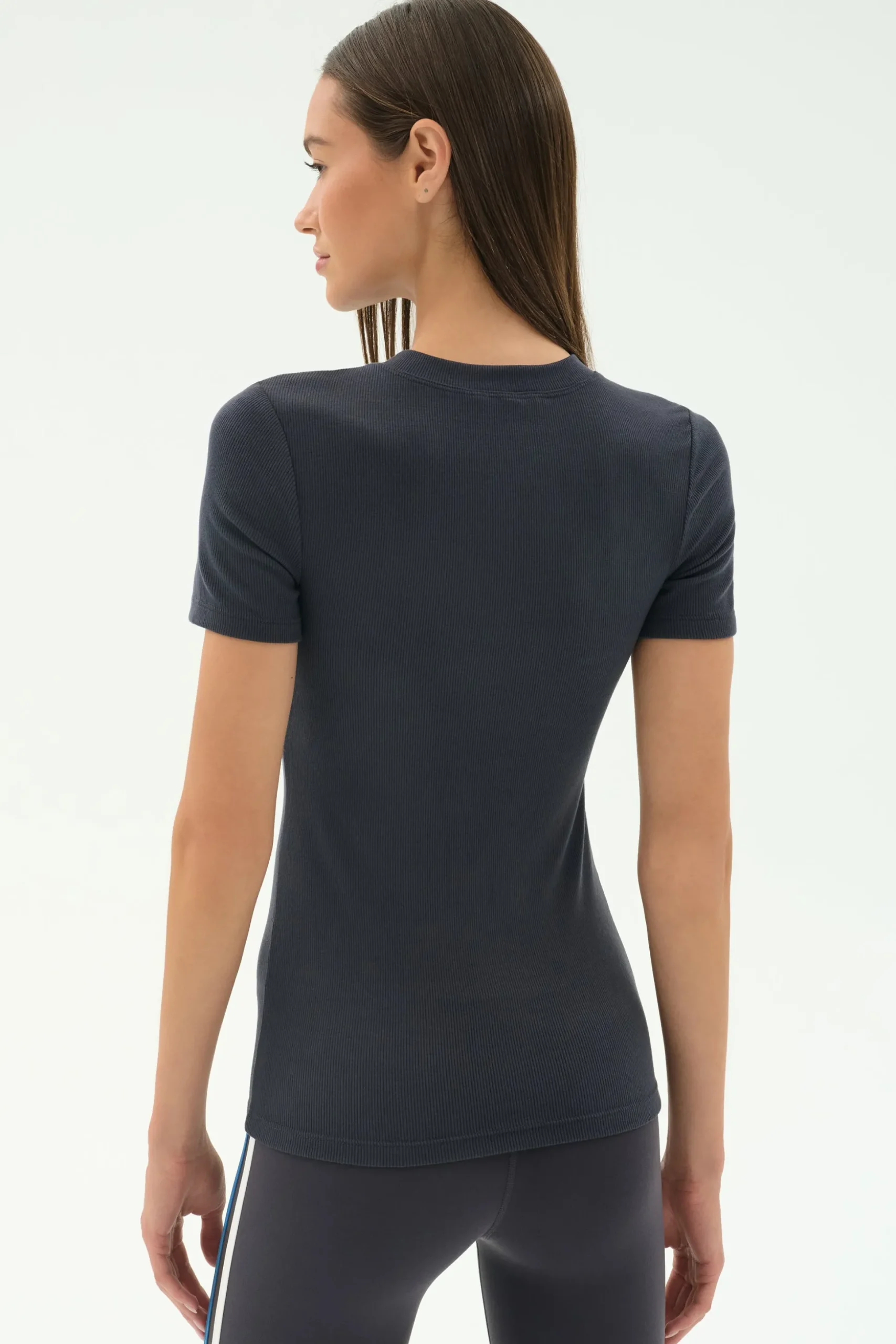 Louise Rib Short Sleeve