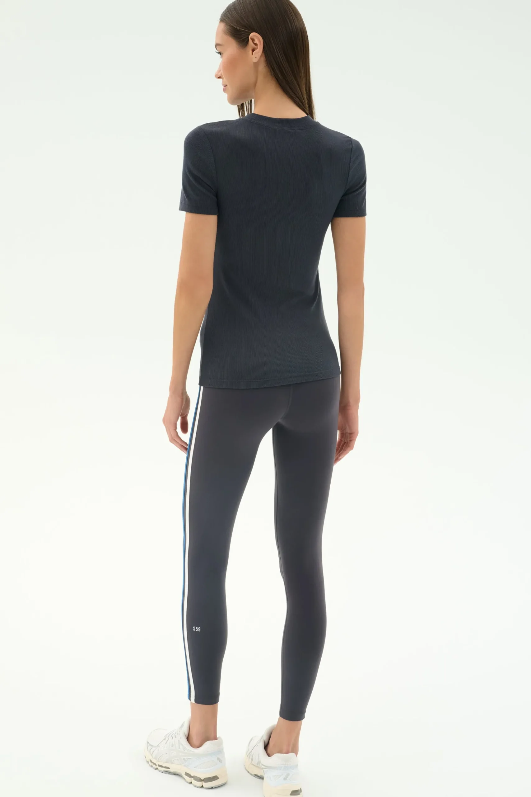 Louise Rib Short Sleeve