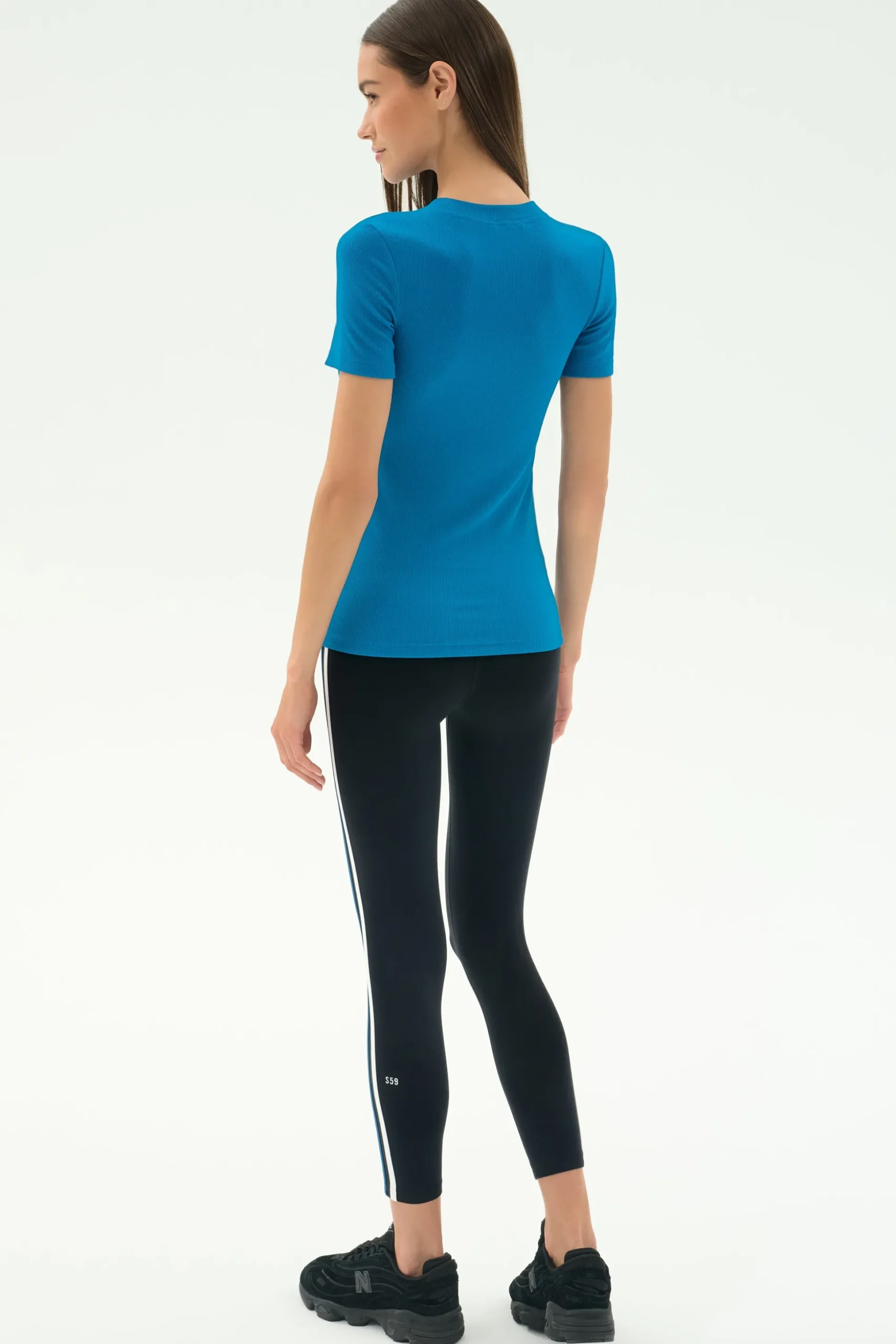 Louise Rib Short Sleeve