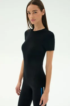 Louise Rib Short Sleeve