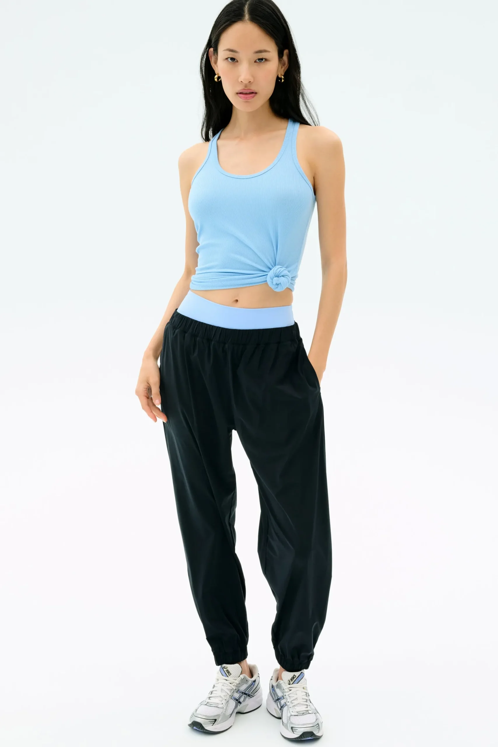 Megan Woven Nylon Jogger