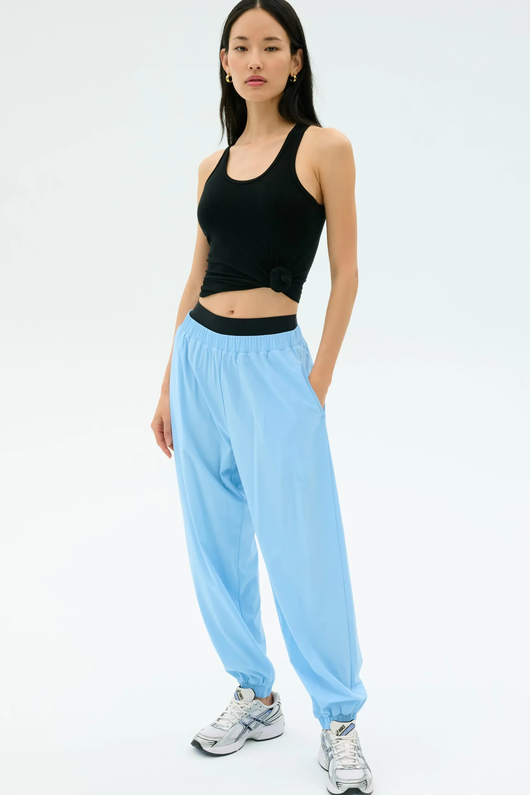 Megan Woven Nylon Jogger