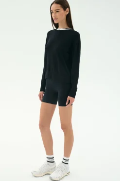 Sonja Fleece Sweatshirt W/ Stripe
