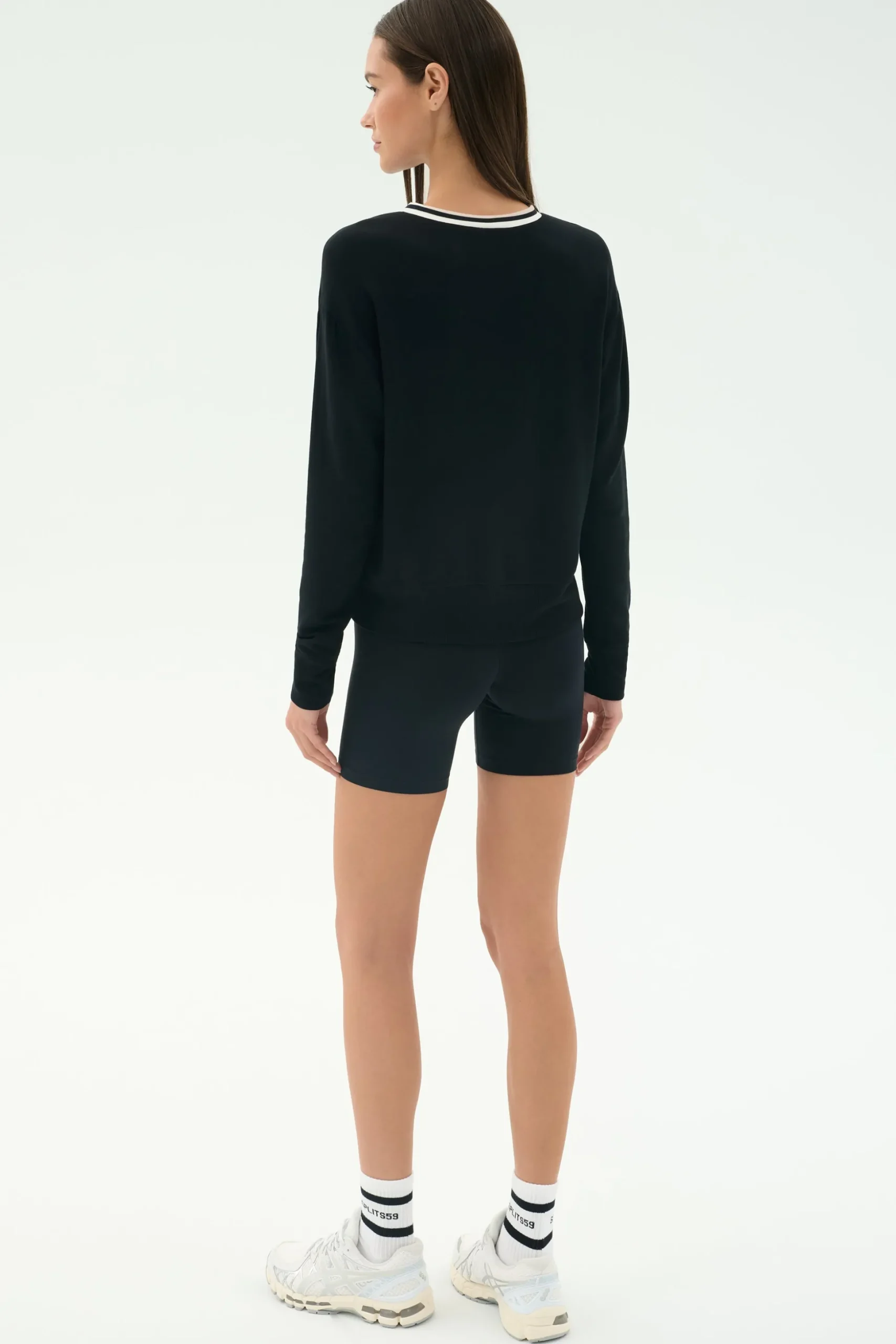 Sonja Fleece Sweatshirt W/ Stripe