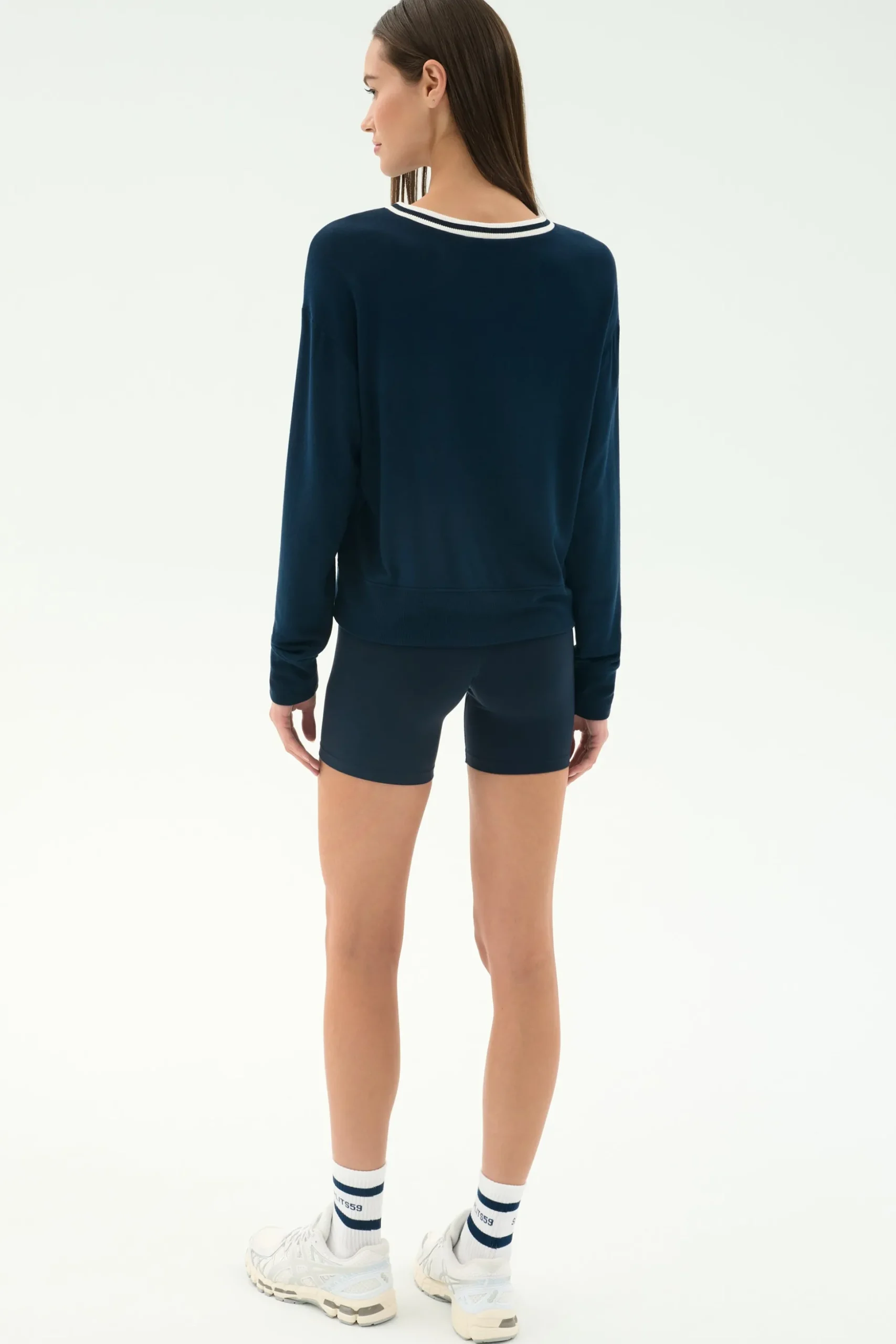 Sonja Fleece Sweatshirt W/ Stripe